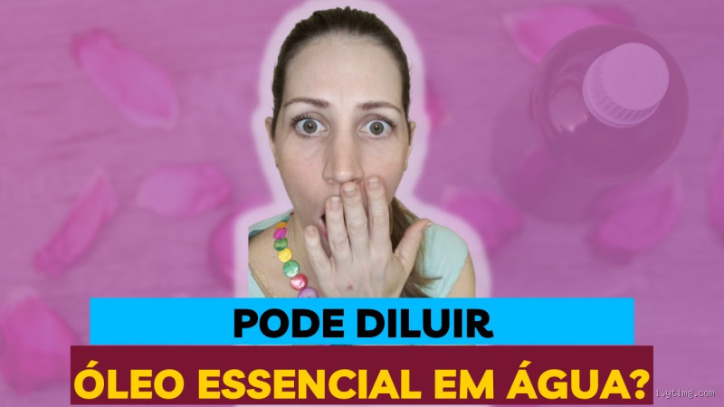 Pode misturar óleo essencial com água?
