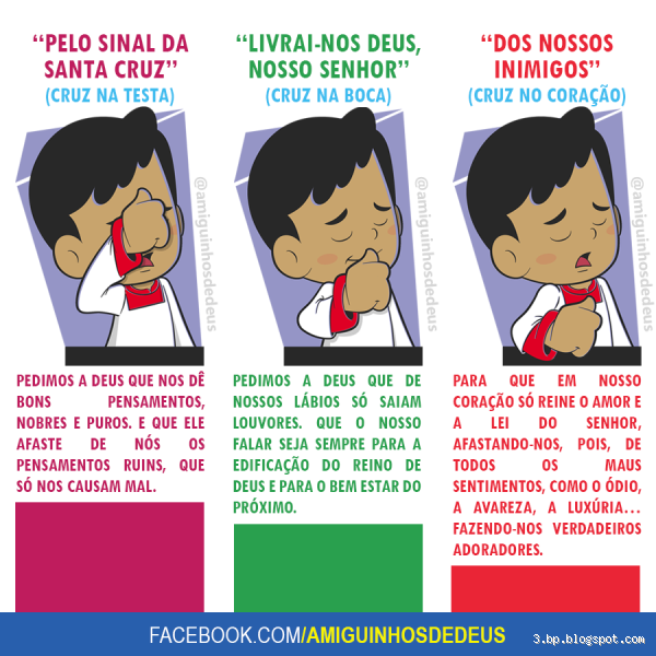 Como é feito o sinal da cruz na testa? Um gesto simples, cheio de sentido