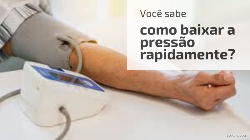 Como baixar a pressão arterial rapidamente?