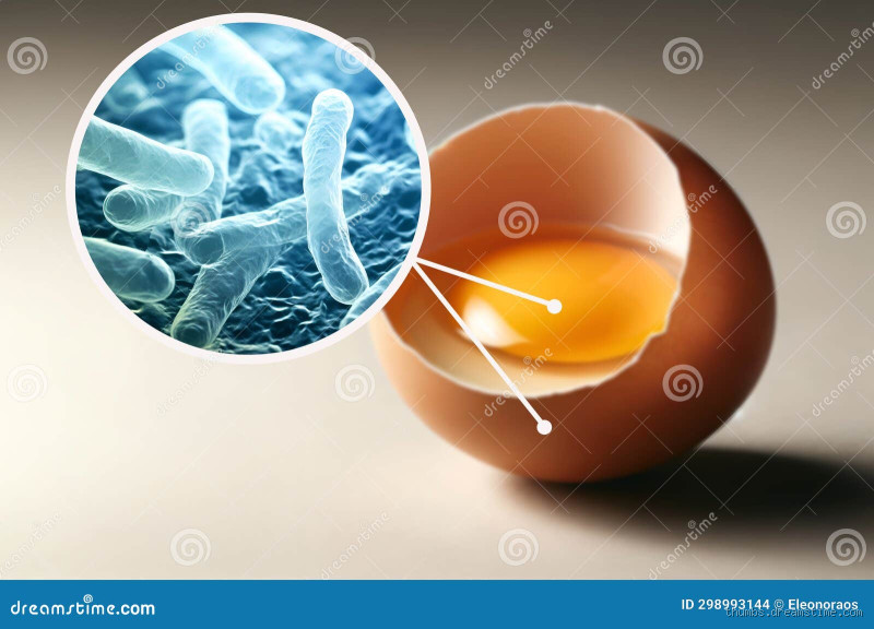 Qual parte do ovo se encontra salmonella?