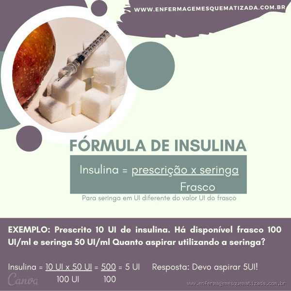 Quanto equivale 100 unidades de insulina?