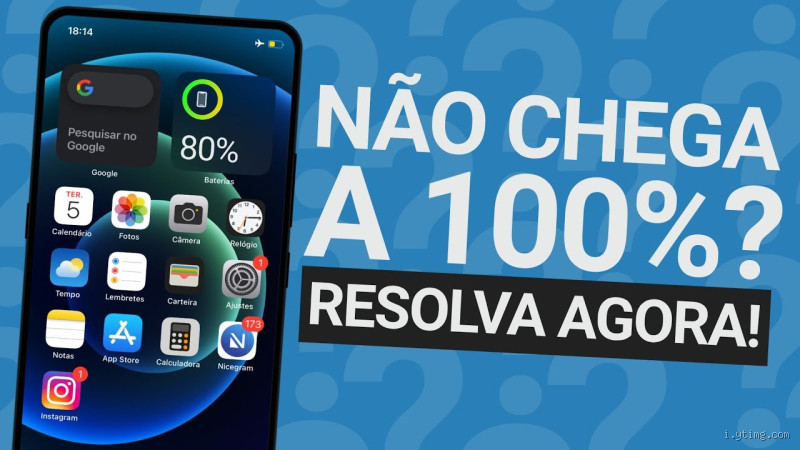 Por que não carregar o iPhone até 100 %?