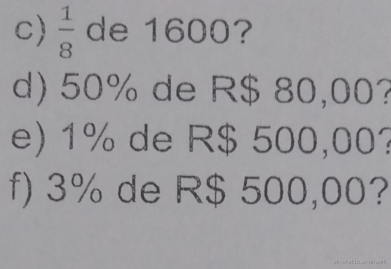 Qual é o valor de 50% de 2000?